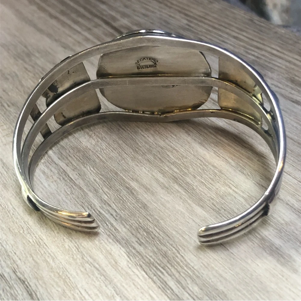 ❤️Red Spiny Oyster Sterling Cuff Bracelet - Picture 5 of 10